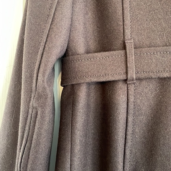 BCBG Max Azria Brown Military Style Wool Coat size M - Picture 7 of 14